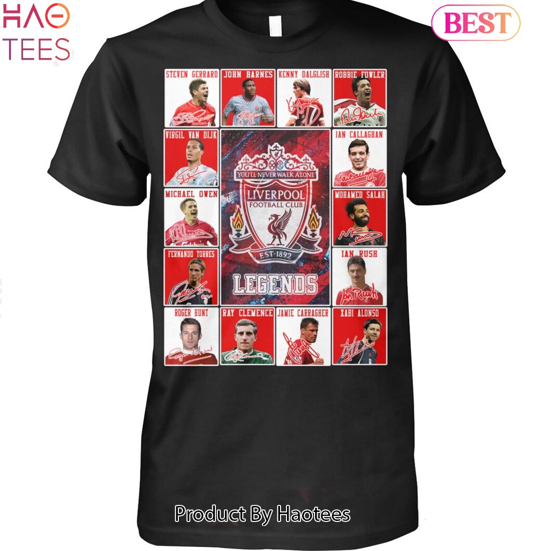 NEW Liverpool Football Clup Legends You Will Never Walk Alone Unisex T-Shirt NEW Liverpool Football Clup Legends You Will Never Walk Alone Unisex T-Shirt