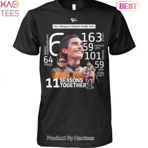 NEW Marc Marque Repsol Honda Team 11 Seasons Together Unisex T-Shirt