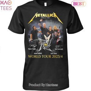 NEW Metallica Since 1981 World Tour 2023-4 Unisex T-Shirt