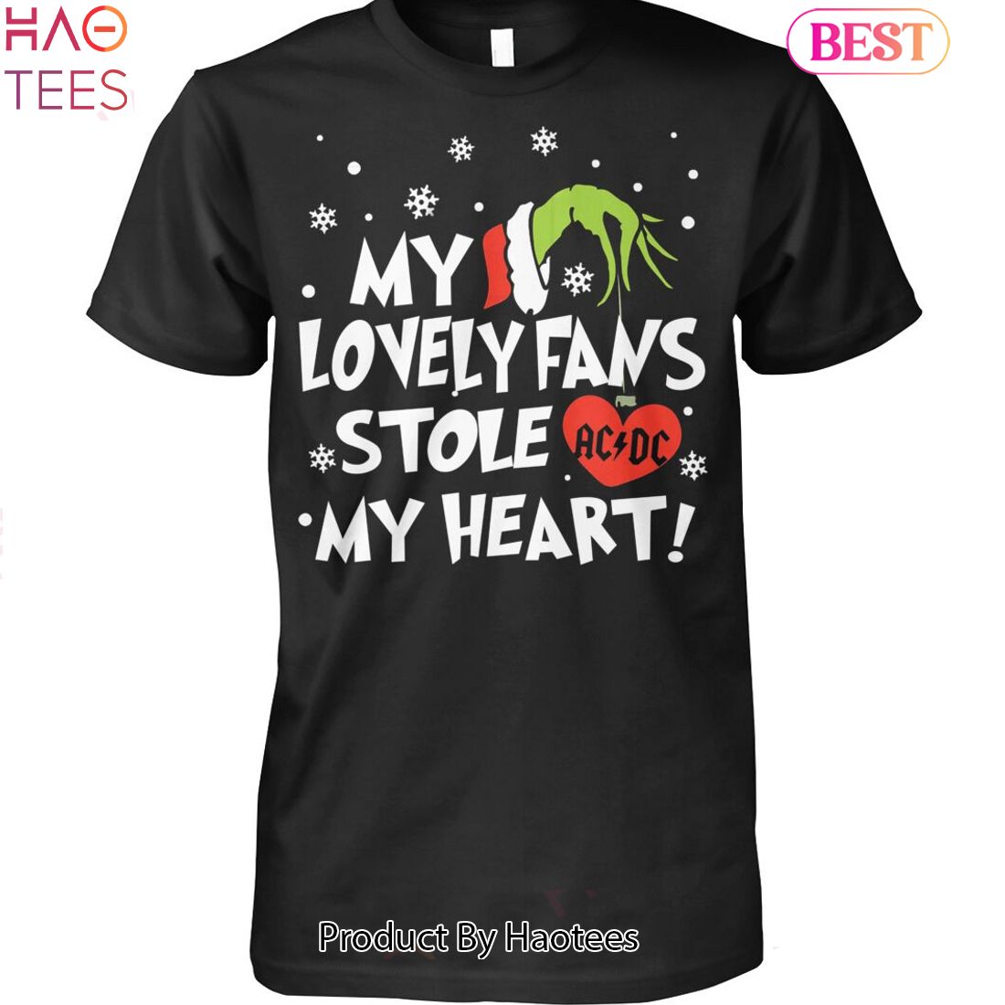 NEW My Lovely Fans Stole AC DC My Heart Unisex T-Shirt