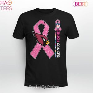 NEW NFL Arizona Cardinal Crush Cancer T-Shirt