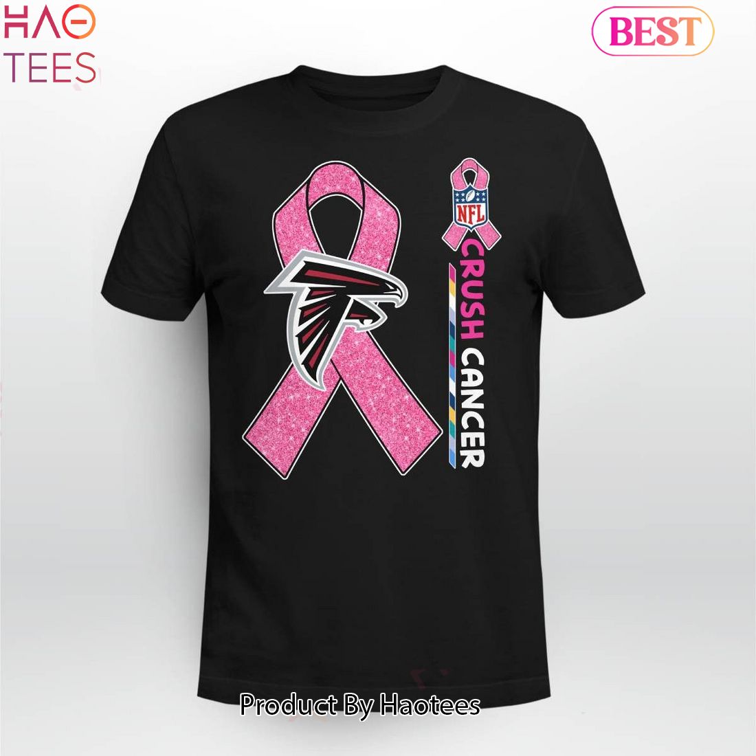 Crush Cancer Atlanta Falcons NFL Shirt Cancer Support Women Men