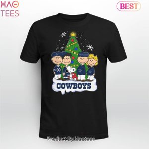 NEW NFL Dallas Cowboys Peanuts Snoopy Xmas Shirt