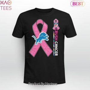 NEW NFL Detroit Lions Crush Cancer T-Shirt