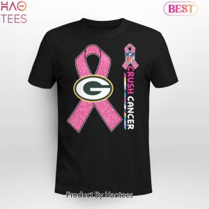 NEW NFL Green Bay Packers Crush Cancer T-Shirt