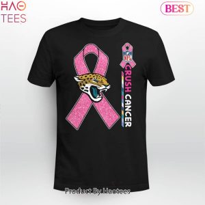 NEW NFL Jacksonville Jaguars Crush Cancer T-Shirt