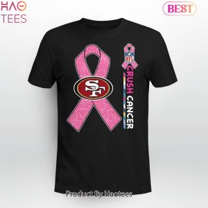 NEW NFL San Francisco 49ers Crush Cancer T-Shirt