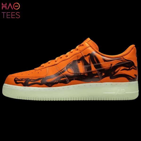 NEW Nike Air Force 1 Low Orange Skeleton