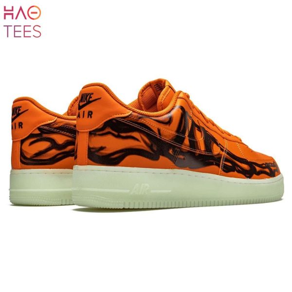 NEW Nike Air Force 1 Low Orange Skeleton