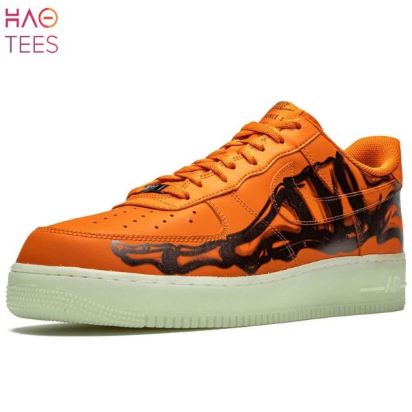NEW Nike Air Force 1 Low Orange Skeleton