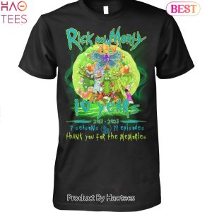 NEW Rick And Morty 10 Years 2013-2023 7 Seasons Thank You For The Memories Unisex T-Shirt