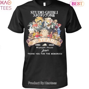 NEW Studio Ghibli Miyazaki Hayao 1985-2023 Thank You For The Memories Unisex T-Shirt