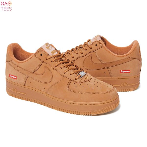 NEW Supreme x Nike Air Force 1 Low SP Flax