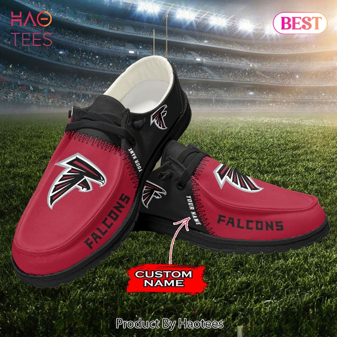 NFL Atlanta Falcons Custom Name Hey Dude Shoes NFL Atlanta Falcons Custom Name Hey Dude Shoes