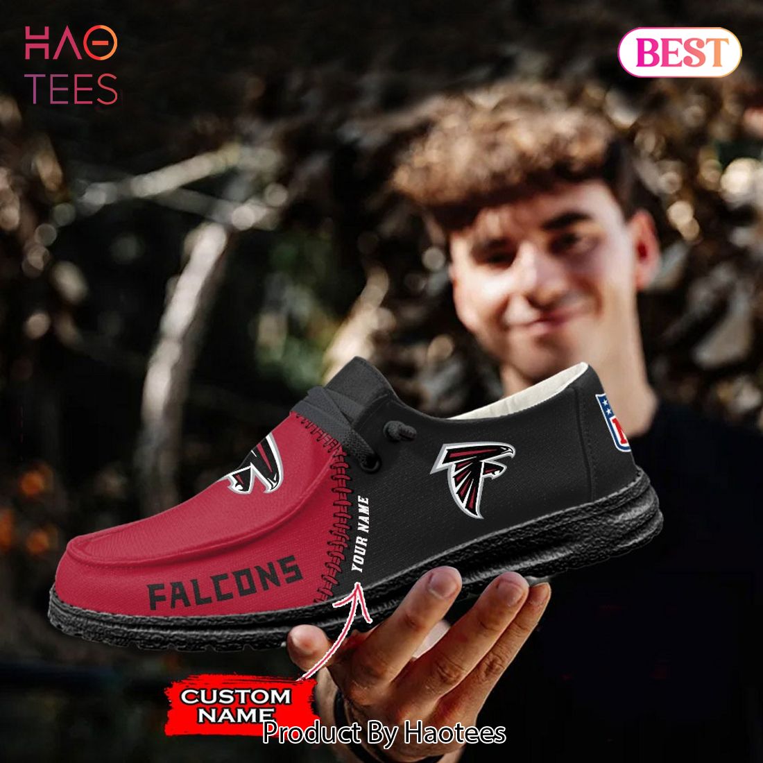 NFL Atlanta Falcons Custom Name Hey Dude Shoes NFL Atlanta Falcons Custom Name Hey Dude Shoes