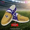 NFL Baltimore Ravens Custom Name Hey Dude Shoes