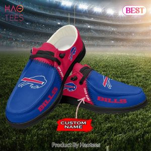 NFL Buffalo Bills Custom Name Hey Dude Shoes