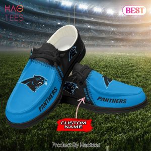 NFL Carolina Panthers Custom Name Hey Dude Shoes