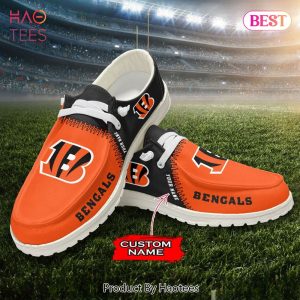 NFL Cincinnati Bengals Custom Name Hey Dude Shoes