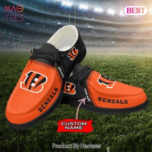 NFL Cincinnati Bengals Custom Name Hey Dude Shoes