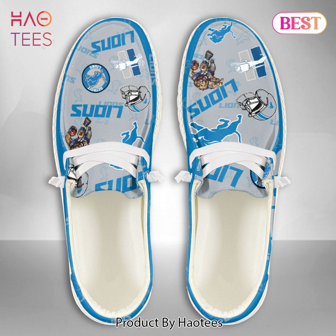 NFL Detroit Lions – Hey Dude Shoes Custom Name