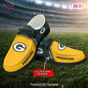 NFL Green Bay Packers Custom Name Hey Dude Shoes