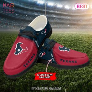 NFL Houston Texans Custom Name Hey Dude Shoes
