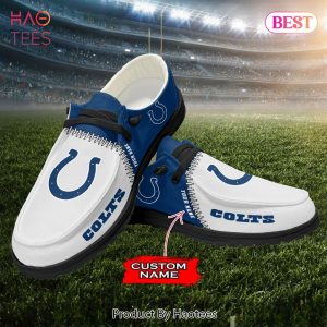 NFL Indianapolis Colts Custom Name Hey Dude Shoes