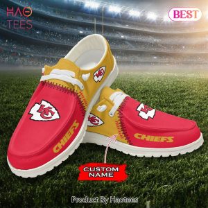 NFL Kansas City Chiefs Custom Name Hey Dude Shoes