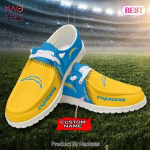 NFL Los Angeles Chargers Custom Name Hey Dude Shoes