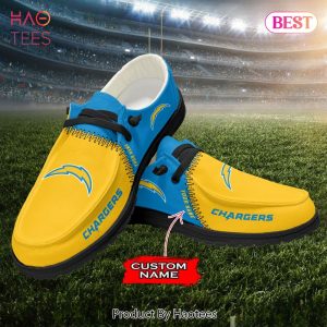 NFL Los Angeles Chargers Custom Name Hey Dude Shoes