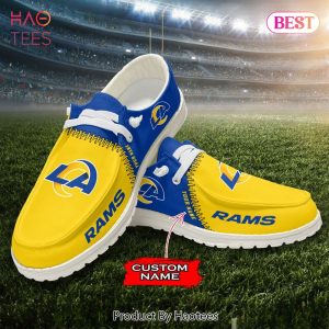 NFL Los Angeles Rams Custom Name Hey Dude Shoes
