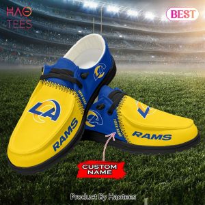 NFL Los Angeles Rams Custom Name Hey Dude Shoes