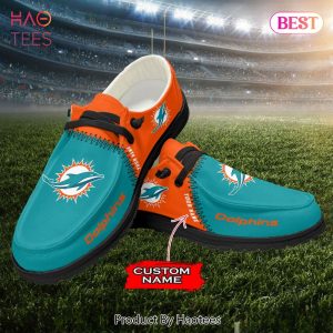 NFL Miami Dolphins Custom Name Hey Dude Shoes