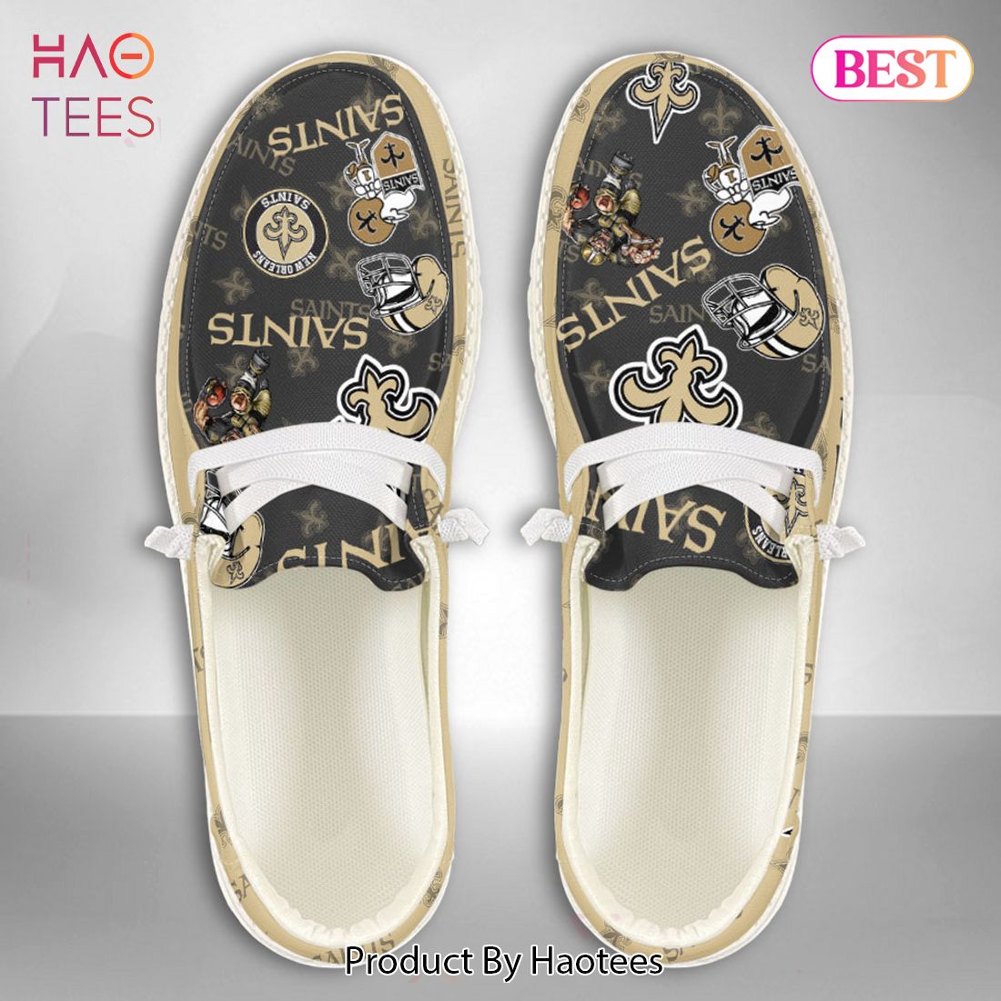 NFL New Orleans Saints - Hey Dude Shoes Custom Name NFL New Orleans Saints - Hey Dude Shoes Custom Name
