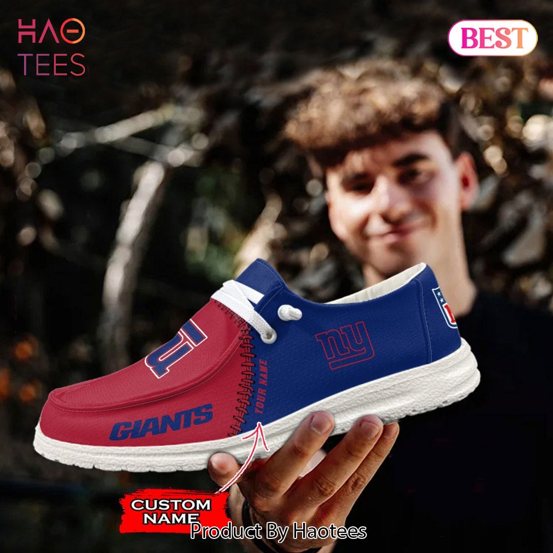 New York Giants NFL Team Luxury Brand Sneakers Custom Name Air