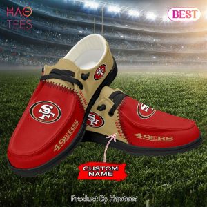 NFL San Francisco 49ers Custom Name Hey Dude Shoes