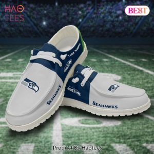 NFL Seattle Seahawks Custom Name Hey Dude Shoes