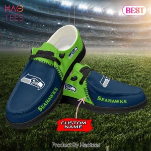 NFL Seattle Seahawks Custom Name Hey Dude Shoes