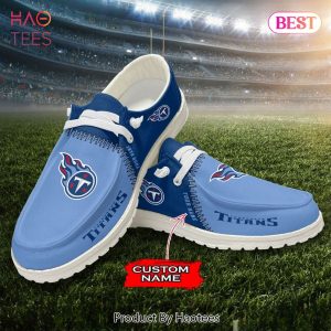 NFL Tennessee Titans Custom Name Hey Dude Shoes