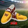 NFL Washington Commanders Custom Name Hey Dude Shoes