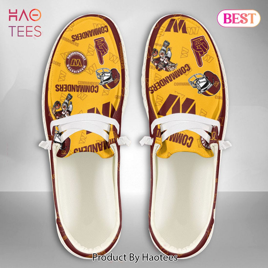 NFL Washington Commanders – Hey Dude Shoes Custom Name