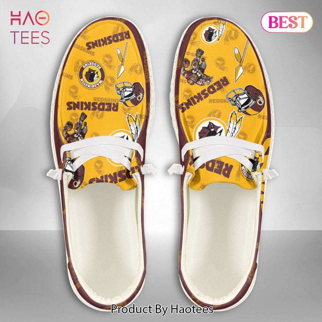 NFL Washington Redskins - Hey Dude Shoes Custom Name NFL Washington Redskins - Hey Dude Shoes Custom Name