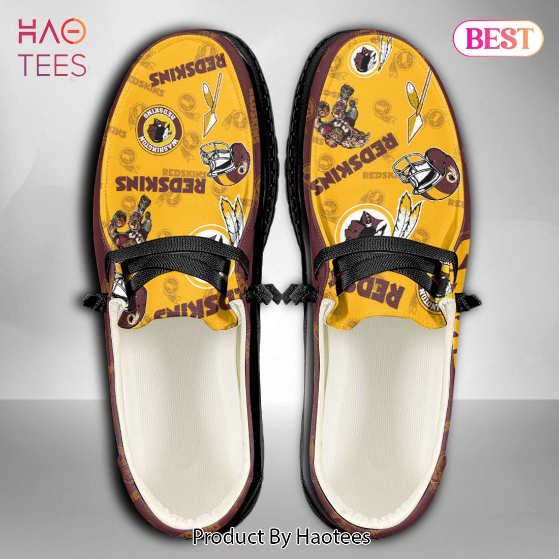 NFL Washington Redskins - Hey Dude Shoes Custom Name NFL Washington Redskins - Hey Dude Shoes Custom Name