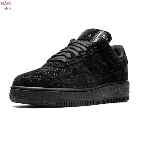 PREMIUM Louis Vuitton Nike Air Force 1 Low By Virgil Abloh Black Anthracite