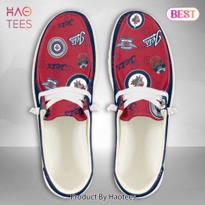 PREMIUM NHL Winnipeg Jets Custom Name Hey Dude Shoes PREMIUM NHL Winnipeg Jets Custom Name Hey Dude Shoes