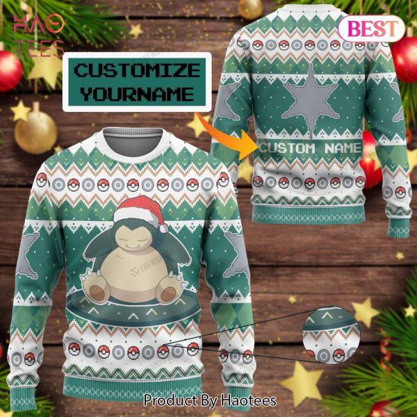 Snorlax Custom Name Christmas Giftsmerch Ugly Sweater