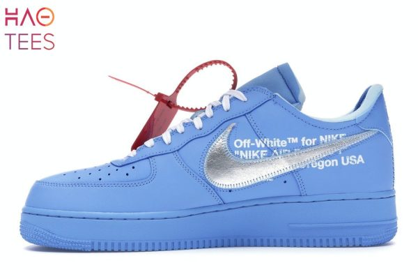 LUXURY Nike Air Force 1 Low Off-White Mca University Blue