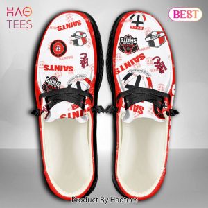 THE BEST AFL St Kilda Saints Custom Name Hey Dude Shoes