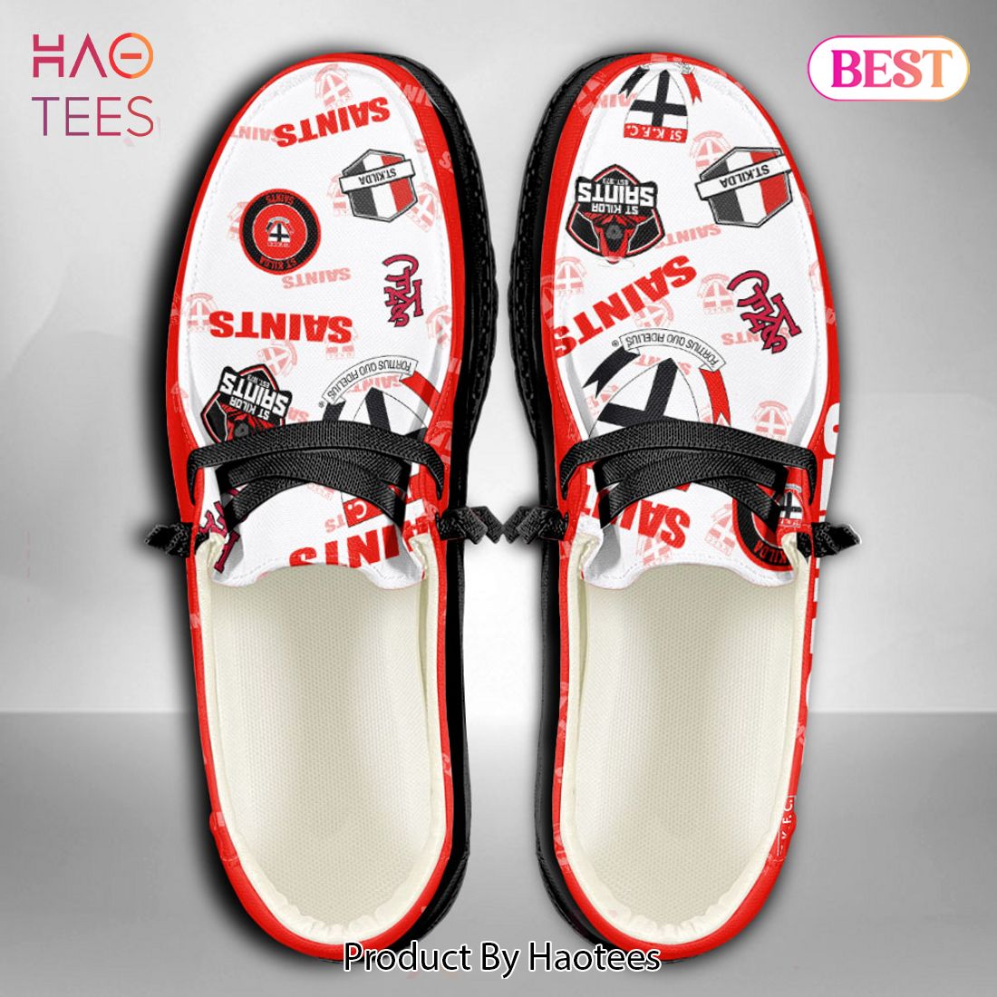 THE BEST AFL St Kilda Saints Custom Name Hey Dude Shoes THE BEST AFL St Kilda Saints Custom Name Hey Dude Shoes
